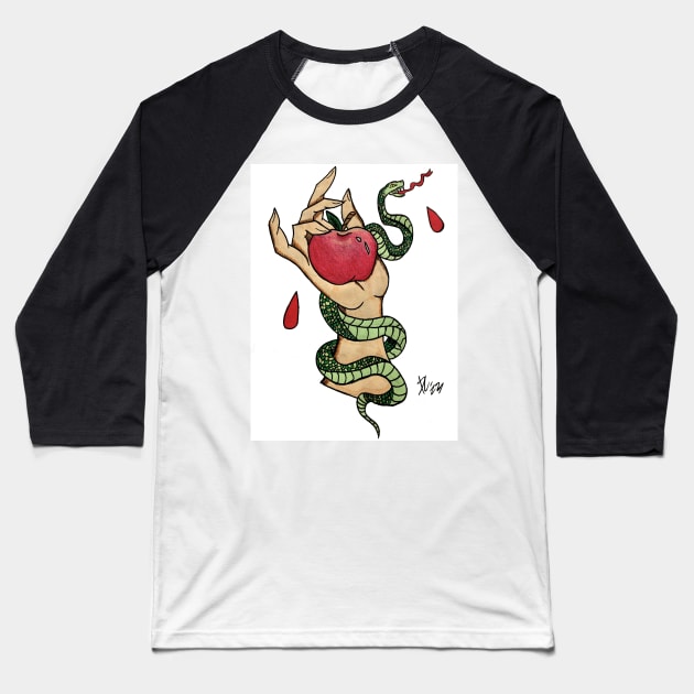 Serpent Baseball T-Shirt by PuddinGal4302
